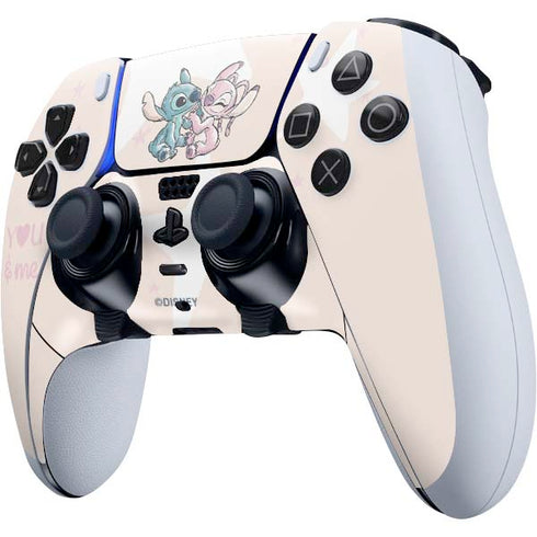 Disney Lilo and Stitch Stitch and Angel PS5 DualSense Edge Pro Controller Skin