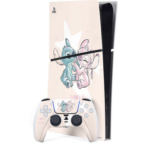 Disney Lilo and Stitch Stitch and Angel PlayStation PS5 Skins