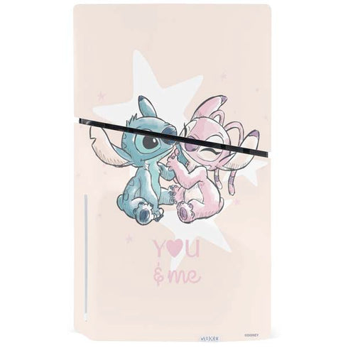 Disney Lilo and Stitch Stitch and Angel PS5 Slim Disk Bundle Skin