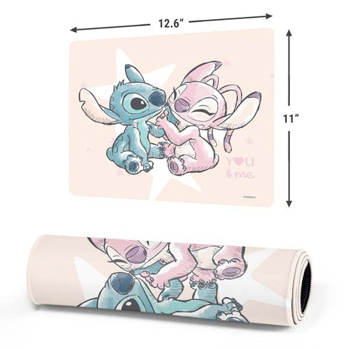 Disney Lilo and Stitch Stitch and Angel Gaming Mouse Pad