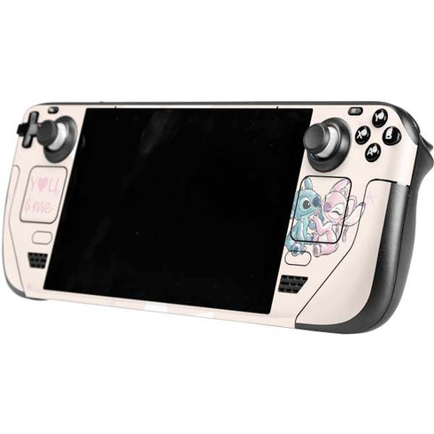 Disney Lilo and Stitch Stitch and Angel Steam Deck Handheld Gaming Computer Skin