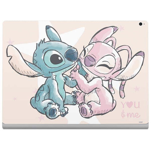Disney Lilo and Stitch Stitch and Angel Surface Book 2 15in Skin