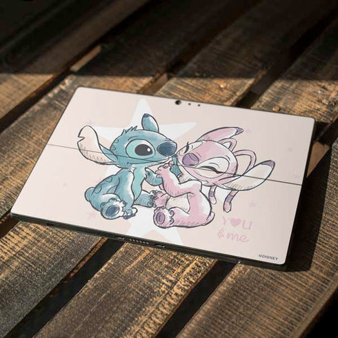 Disney Lilo and Stitch Stitch and Angel Surface Pro 6 Skin