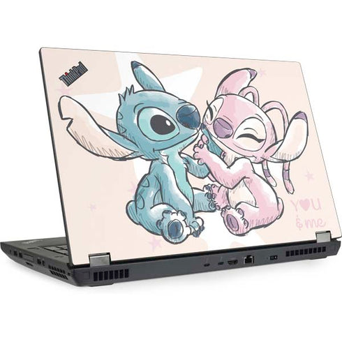 Disney Lilo and Stitch Stitch and Angel Lenovo ThinkPad Skin
