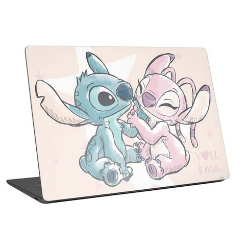 Disney Lilo and Stitch Stitch and Angel Universal Laptop 11in (8.8 x 6.2in) Skin