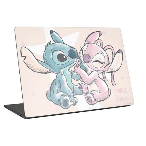 Disney Lilo and Stitch Stitch and Angel Universal Laptop 15in (12.2 x 8.8in) Skin