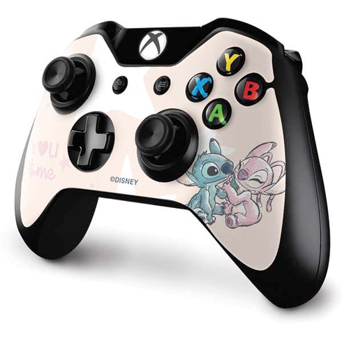 Disney Lilo and Stitch Stitch and Angel Xbox One Controller Skin