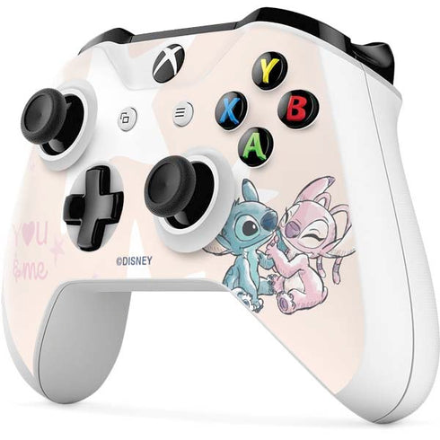 Disney Lilo and Stitch Stitch and Angel Xbox One S All-Digital Edition Bundle Skin