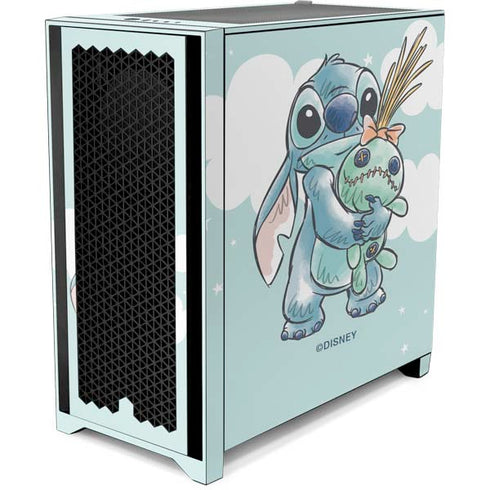 Disney Lilo and Stitch Stitch and Scrump Corsair 4000D Tempered Glass Mid-Tower ATX Case Skin