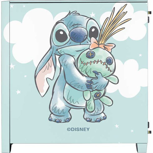 Disney Lilo and Stitch Stitch and Scrump Corsair 4000D Tempered Glass Mid-Tower ATX Case Skin