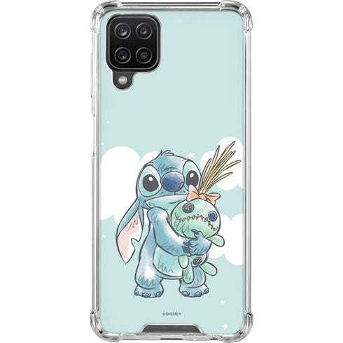 Disney Lilo and Stitch Stitch and Scrump Galaxy A12 Clear Case