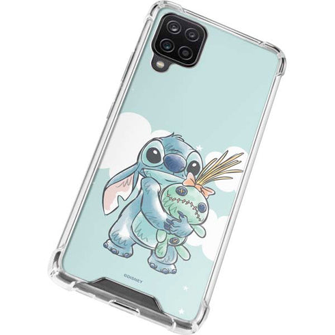 Disney Lilo and Stitch Stitch and Scrump Galaxy A12 Clear Case