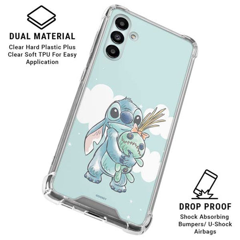 Disney Lilo and Stitch Stitch and Scrump Galaxy A13 5G Clear Case