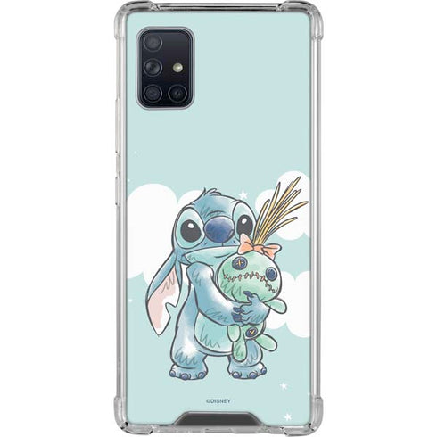 Disney Lilo and Stitch Stitch and Scrump Galaxy A51 5G Clear Case