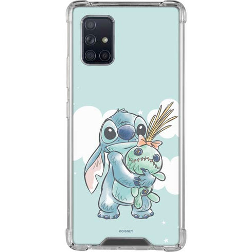 Disney Lilo and Stitch Stitch and Scrump Galaxy A71 5G Clear Case