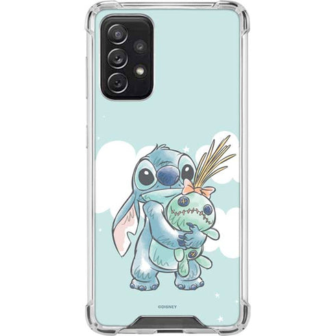 Disney Lilo and Stitch Stitch and Scrump Galaxy A72 5G Clear Case
