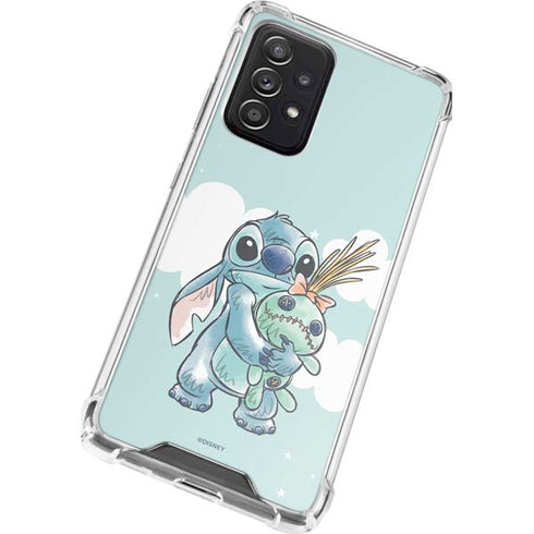 Disney Lilo and Stitch Stitch and Scrump Galaxy A72 5G Clear Case