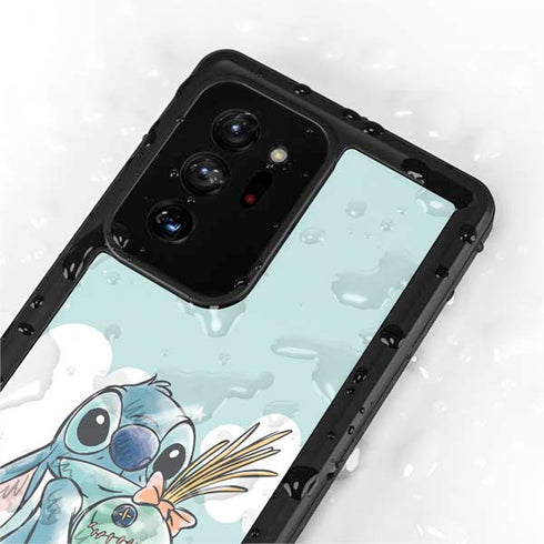 Disney Lilo and Stitch Stitch and Scrump Galaxy Note20 Ultra 5G Waterproof Case