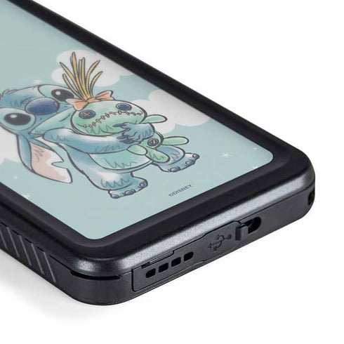 Disney Lilo and Stitch Stitch and Scrump Galaxy S24 Plus Waterproof Case