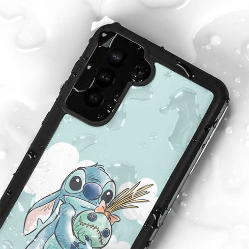 Disney Lilo and Stitch Stitch and Scrump Galaxy S24 Plus Waterproof Case