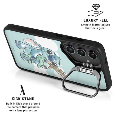 Disney Lilo and Stitch Stitch and Scrump Galaxy S25 Kickstand Case