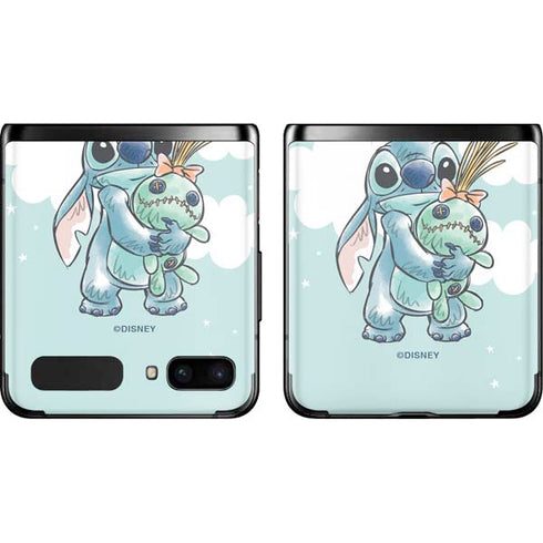 Disney Lilo and Stitch Stitch and Scrump Galaxy Z Flip Skin