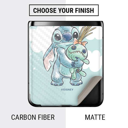 Disney Lilo and Stitch Stitch and Scrump Galaxy Z Flip Skin