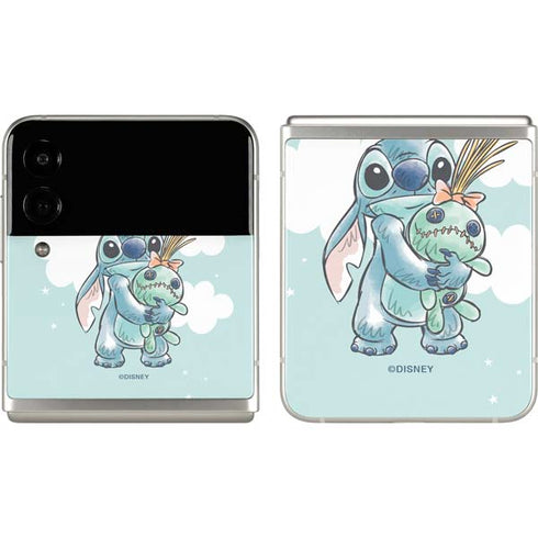 Disney Lilo and Stitch Stitch and Scrump Galaxy Z Flip3 5G Skin
