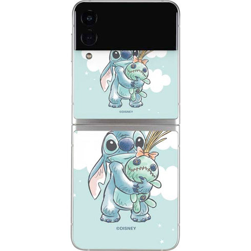 Disney Lilo and Stitch Stitch and Scrump Galaxy Z Flip3 5G Skin