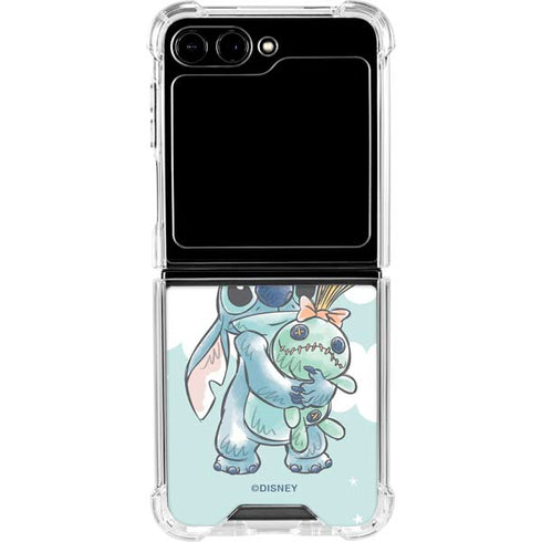 Disney Lilo and Stitch Stitch and Scrump Galaxy Z Flip5 5G Clear Case