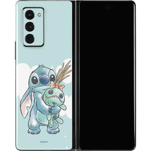 Disney Lilo and Stitch Stitch and Scrump Galaxy Z Fold2 5G Skin