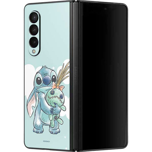 Disney Lilo and Stitch Stitch and Scrump Galaxy Z Fold3 5G Skin