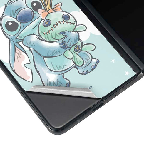 Disney Lilo and Stitch Stitch and Scrump Galaxy Z Fold3 5G Skin