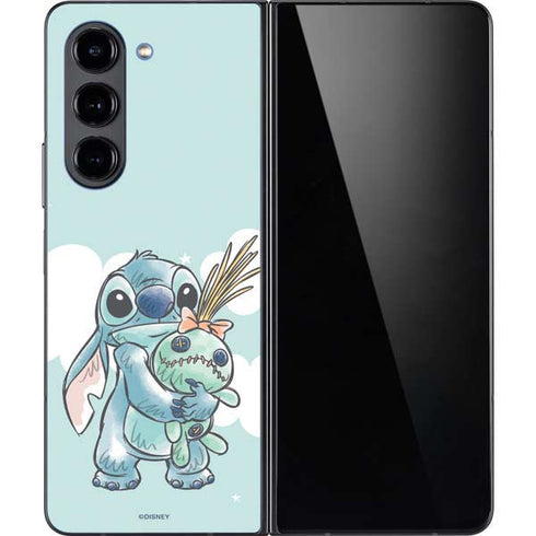 Disney Lilo and Stitch Stitch and Scrump Galaxy Z Fold5 5G Skin