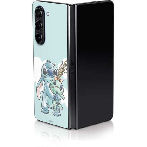 Disney Lilo and Stitch Stitch and Scrump Galaxy Z Fold5 5G Skin