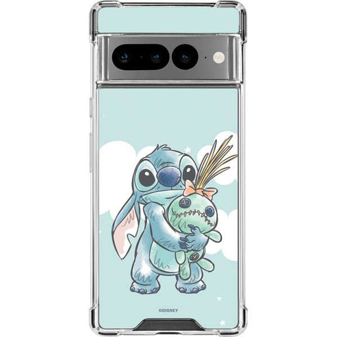Disney Lilo and Stitch Stitch and Scrump Google Pixel 7 Pro Clear Case