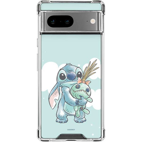 Disney Lilo and Stitch Stitch and Scrump Google Pixel 8a Clear Case