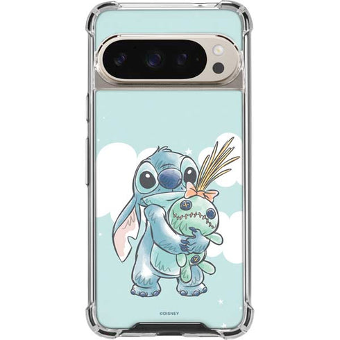 Disney Lilo and Stitch Stitch and Scrump Google Pixel 9 Pro XL Clear Case