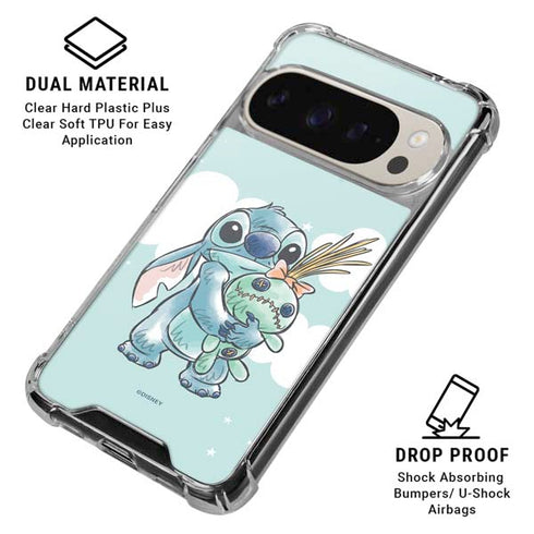 Disney Lilo and Stitch Stitch and Scrump Google Pixel 9 Pro XL Clear Case