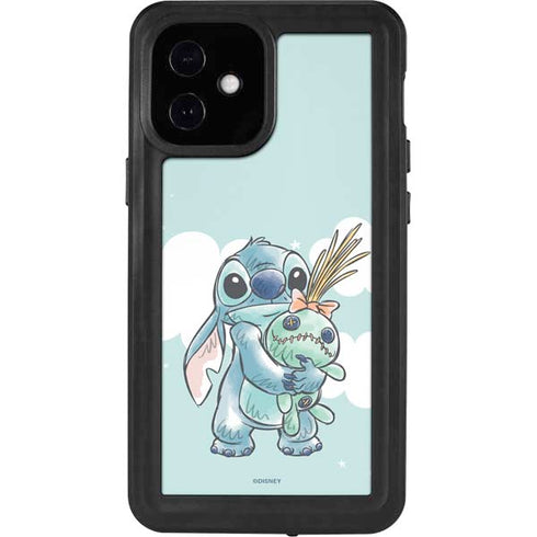 Disney Lilo and Stitch Stitch and Scrump iPhone 12 Mini Waterproof Case