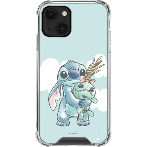 Disney Lilo and Stitch Stitch and Scrump iPhone 13 Clear Case