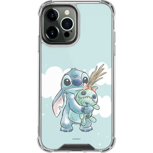 Disney Lilo and Stitch Stitch and Scrump iPhone 14 Pro Max Clear Case