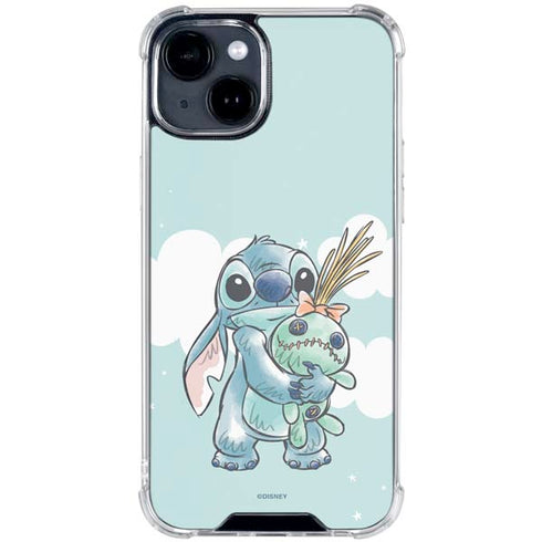 Disney Lilo and Stitch Stitch and Scrump iPhone 15 Plus Clear Case