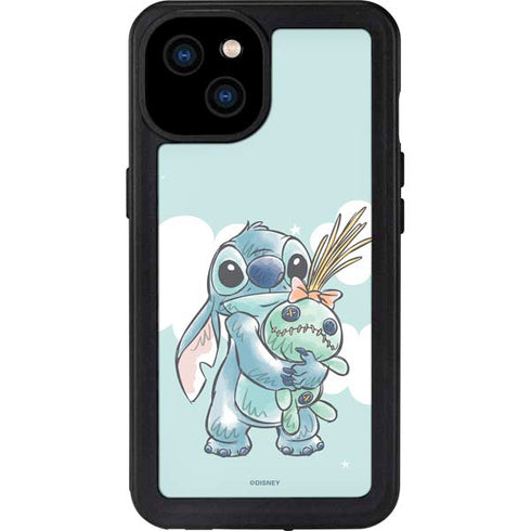 Disney Lilo and Stitch Stitch and Scrump iPhone 15 Plus Waterproof Case