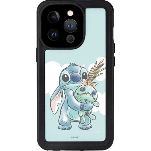 Disney Lilo and Stitch Stitch and Scrump iPhone 15 Pro Waterproof Case