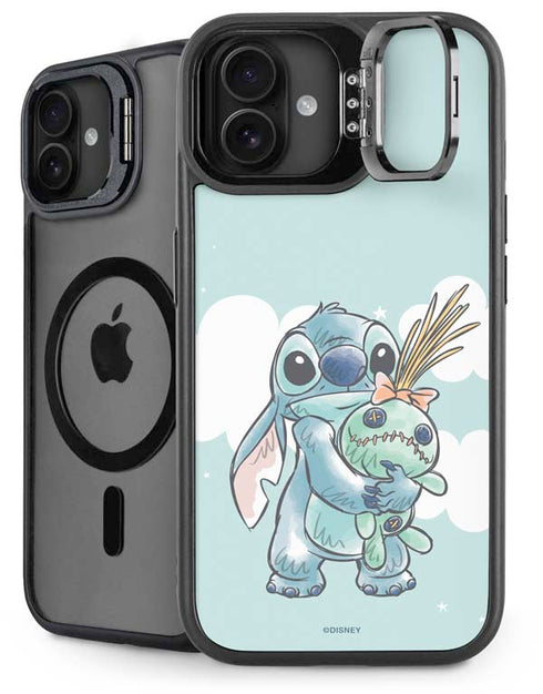 Disney Lilo and Stitch Stitch and Scrump iPhone 16 Plus Kickstand Case
