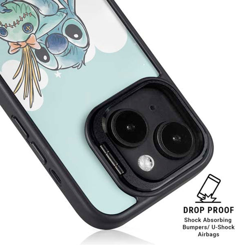 Disney Lilo and Stitch Stitch and Scrump iPhone 16 Plus Kickstand Case