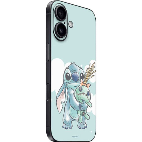 Disney Lilo and Stitch Stitch and Scrump iPhone 16 Plus Skin