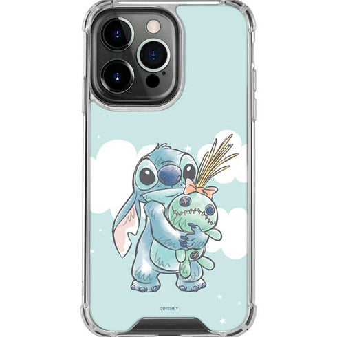 Disney Lilo and Stitch Stitch and Scrump iPhone 16 Pro Max Clear Case