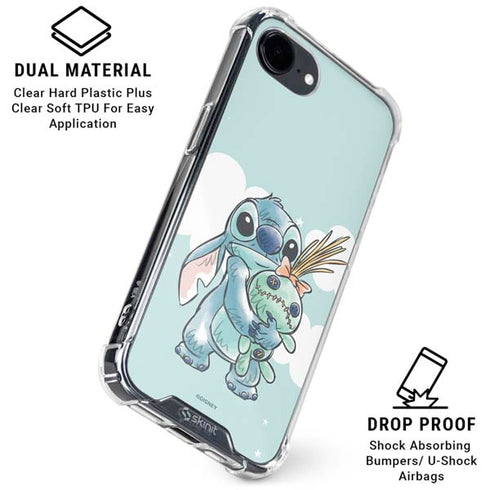 Disney Lilo and Stitch Stitch and Scrump iPhone 16e Clear Case
